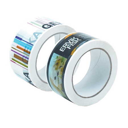 Branded adhesive tapes